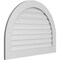 Ekena Millwork Round Top Surface Mount PVC Gable Vent: Functional, w/ 3-1/2"W x 1"P Standard Frame, 38"W x 28"H GVPRT38X2801SF - alternate 2